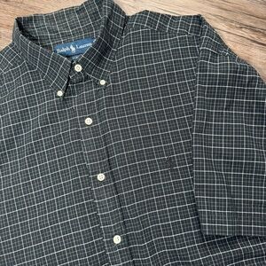 Ralph Lauren Men's Dark Grid Pattern Shirt